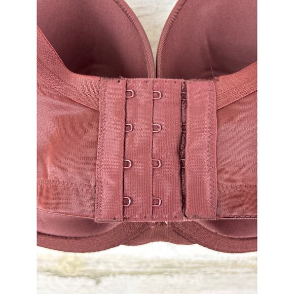 Cacique Women’s Plus 42DD Brown Boost Plunge Bra Underwire New - Picture 6 of 8